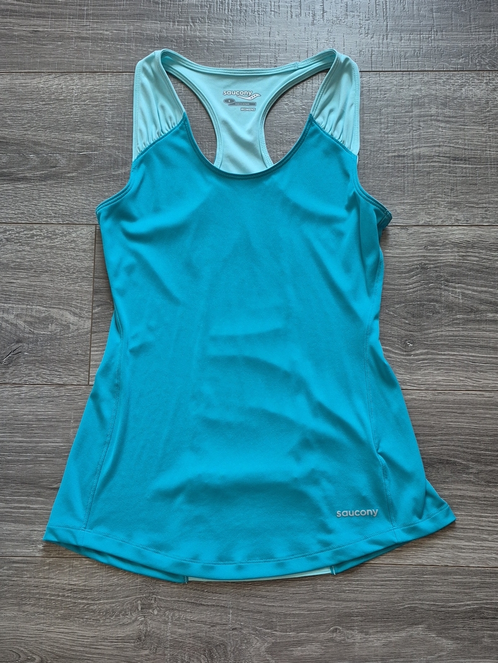 Saucony Women's Teal Racerback Performance Tank